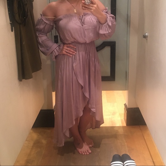 Forever 21 Dresses & Skirts - NWT Forever21 Off-Shoulder Lilac High-Low Dress